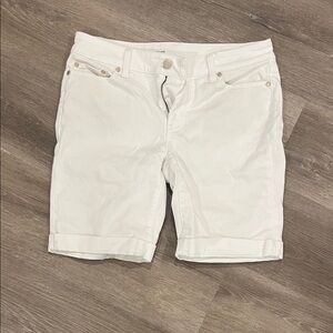 Talbots White Denim Shorts
